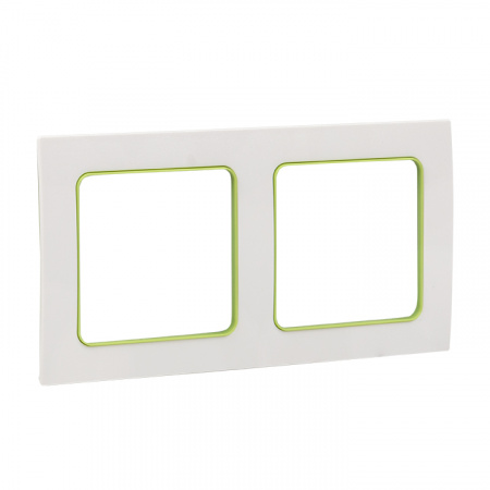 EKF PROxima Стокгольм Белый Линия зеленая Рамка 2-ая