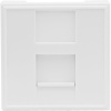 Donel Розетка DEC RJ45 UTP кат.6, 2мод., бел. (45х45мм), серия (тип) DEC, DECF12EW6