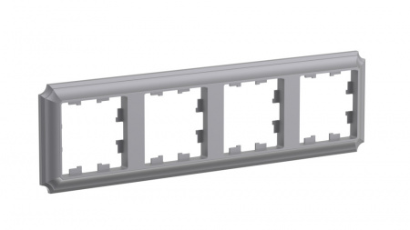 Systeme Electric AtlasDesign Antique Сталь Рамка 4-ая, универсальная