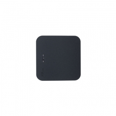 SE Blanca наруж Антрацит Выключатель 1-клавишный с подсветкой , 10А, 250B, изолир. пластина