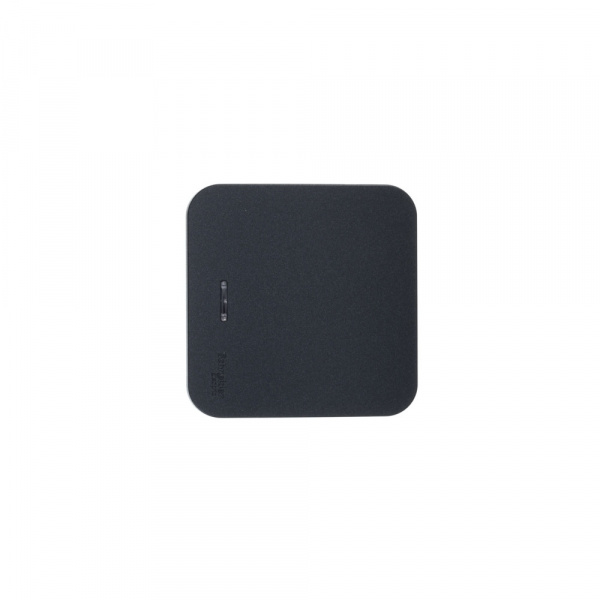 SE Blanca наруж Антрацит Выключатель 1-клавишный с подсветкой , 10А, 250B, изолир. пластина