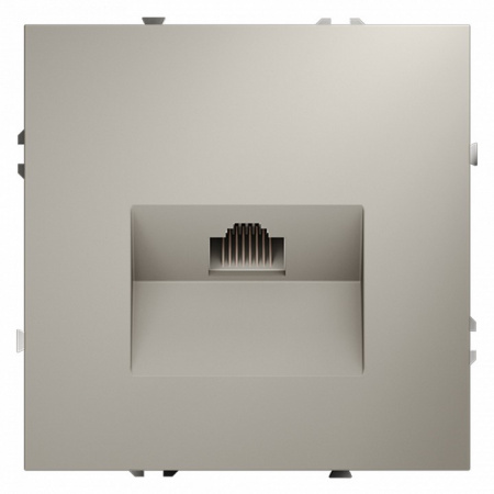 Розетка компьютерная встраиваемая VOLTUM S70 RJ45 кат.6, (кашемир)