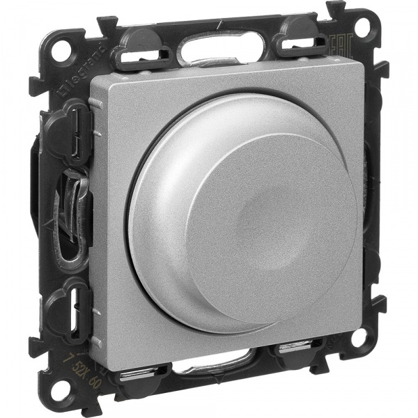Legrand Valena LIFE DIY Алюм Светорегулятор поворотный универ. 300Вт без нейтрали