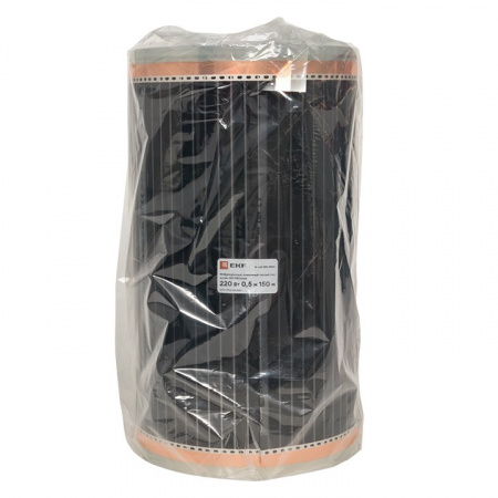 EKF PROxima Инфракрасный пленочный теплый пол 220 Вт/м2 ширина 0,5 метра рулон 150 метров EKF PROxima Инфракрасный пленочный теплый пол 220 Вт/м2 ширина 0,5 метра рулон 150 метров