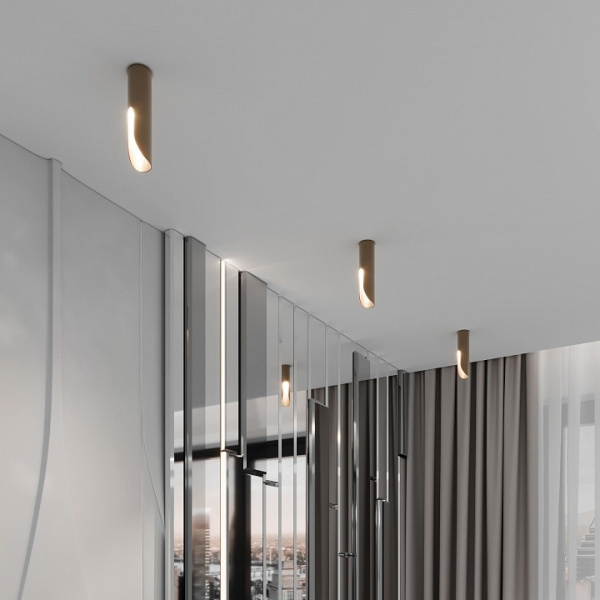 Светильник потолочный светодиодный Apex 7W 4000K латунь 25113/LED Elektrostandard Apex a068290 Светильник потолочный светодиодный Apex 7W 4000K латунь 25113/LED Elektrostandard Apex a068290