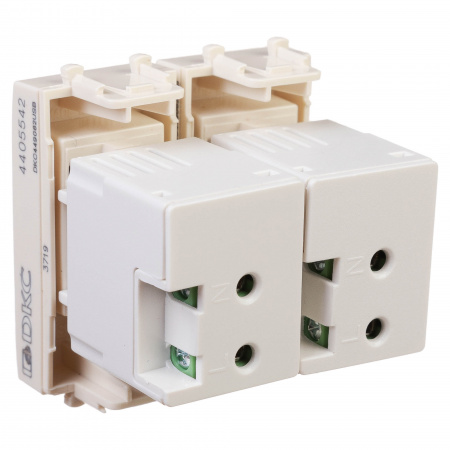 DKC Avanti Ванильная дымка Зарядное устройство USB 2.1А 2 модуля