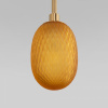 Подвесной светильник со стеклянным плафоном 50266/1 янтарный Eurosvet Pineapple