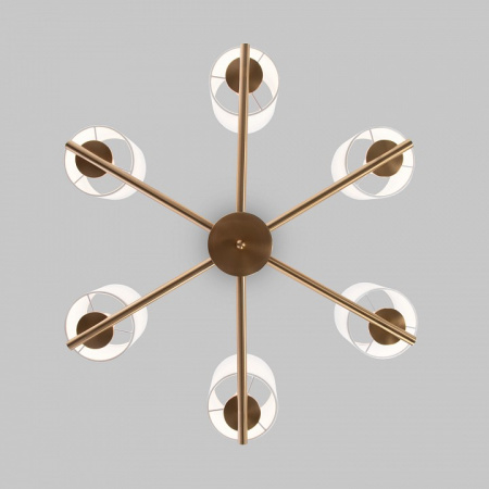 Потолочный светильник 60146/6 латунь Eurosvet Caprera