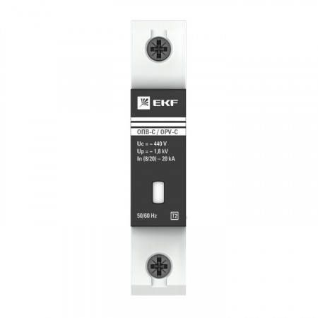 EKF PROxima Ограничитель импульсных напряжений ОПВ-C/1P In 20кА 400В с сигн.