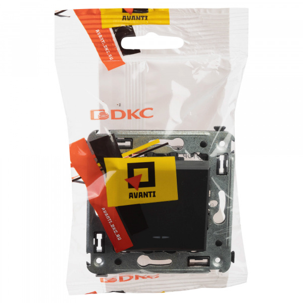 DKC Avanti Черный матовый Инвертор одноклавишный