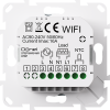 Donel Термостат с датчиком пола с Wi-Fi, программируемый через приложение,16 A, 55*55 мм. белое стекло, серия DTEF