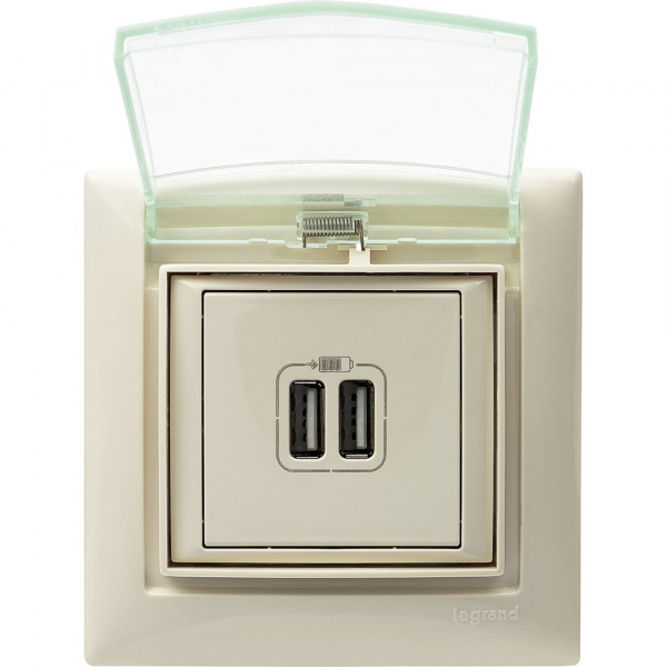 Legrand Valena Крем Рамка 1-ая с крышкой IP44