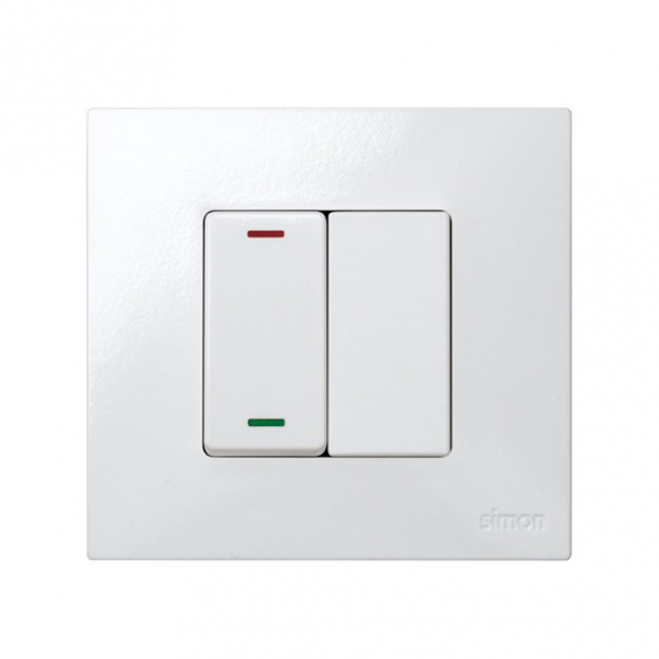 Simon 27  Белый Индикатор системы «ждите-входите» узкий 230В~