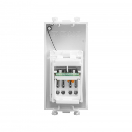 DKC Avanti Белое облако Компьютерная розетка RJ-45  категория  5е 1 модуль