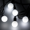 Arlight Светодиодная гирлянда ARD-BALL-CLASSIC-D23-20000-BLACK-160LED WHITE (230V, 7W) (Ardecoled, IP65)