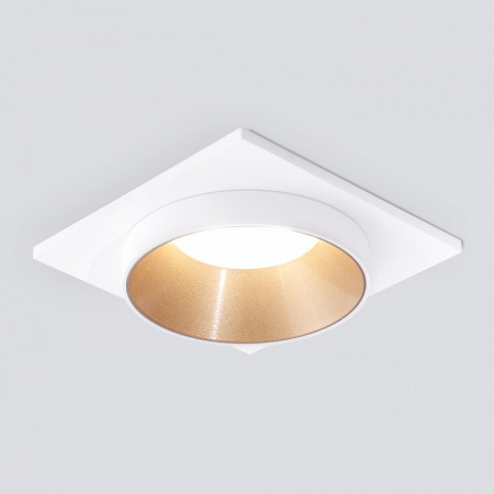 Встраиваемый точечный светильник 116 MR16 золото/белый Elektrostandard Solas a053346