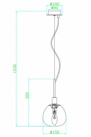 Подвесной светильник MOD221-PL-01-N Maytoni Erich