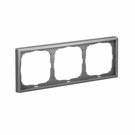 Systeme Electric ArtGallery Сталь Рамка 3-ая, универсальная