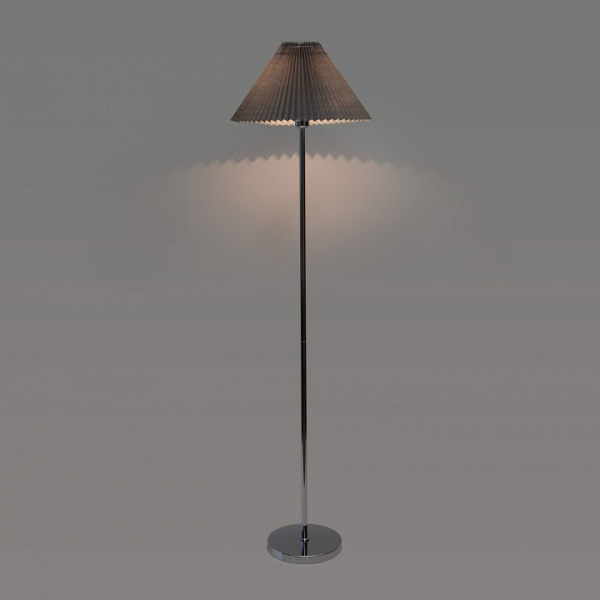 Торшер с абажуром 01133/1 хром/графит Eurosvet Peony Торшер с абажуром 01133/1 хром/графит Eurosvet Peony