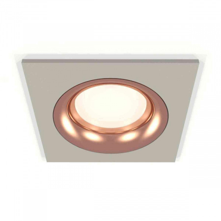 Комплект встраиваемого светильника Ambrella light Techno Spot XC7633006 SGR/PPG серый песок/золото розовое полированное (C7633, N7015)