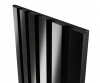 Комплект акуст.панелей, черный войлок, 600х300х19мм, рейки ЭКОПОЛИМЕР, черное зеркало/2шт
