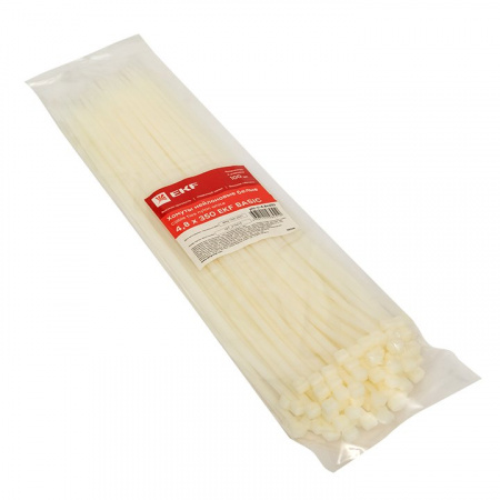 EKF Basic Хомут нейлоновый (4,8х350) (100шт.)