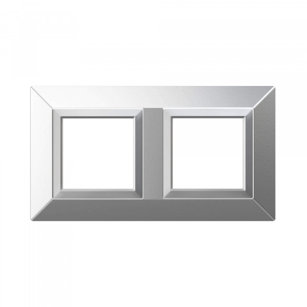 DKC Avanti Светло-Серебристый Металл Рамка 4 модуля
