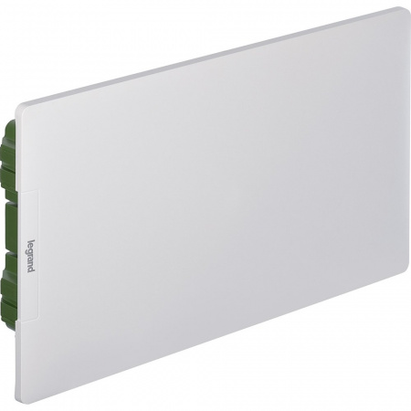 Legrand Practibox Бокс распределительный скрытого монтажа - IP40 IK07 - 1 рейка - 18М. - с клеммниками заземления и нейтрали - белая дверь