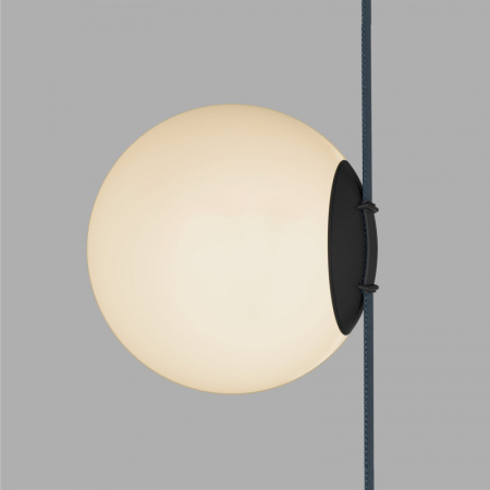 DK5553-BK Cветильник для трека-ремня Belty, серия Orb, со светодиодом, D180*H181мм, 48V DC, 10W, RA90, 120°, 3000K, IP20, белый, акрил