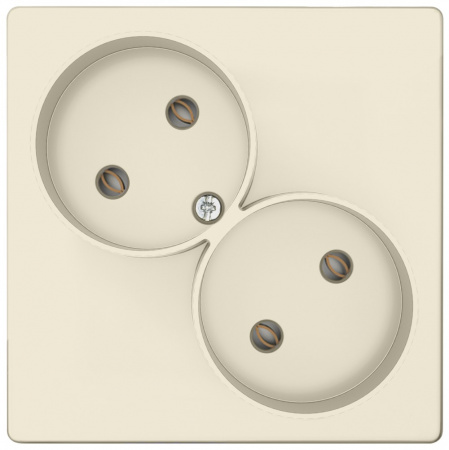 Simon 24 Слоновая кость Розетка двойная 2К без защитных шторок Simon 24 Слоновая кость Розетка двойная 2К без защитных шторок
