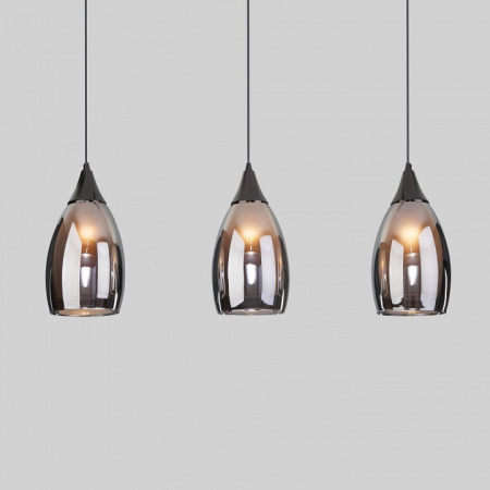 Подвесной светильник со стеклянными плафонами 50285/3 черный жемчуг Eurosvet Cosmic