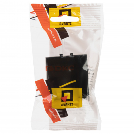 DKC Avanti Черный матовый Вывод кабеля 2 модуля