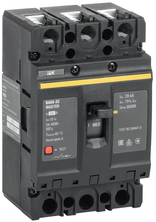 IEK KARAT MASTER Автоматический выключатель ВА88-32 3Р 63А 25кА