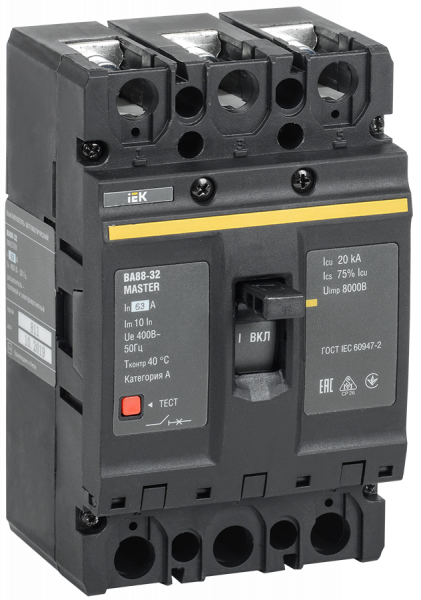 IEK KARAT MASTER Автоматический выключатель ВА88-32 3Р 63А 25кА