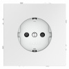 Розетка встраиваемая VOLTUM S70 с заземлением и защитными шторками, 16А, (белый матовый)