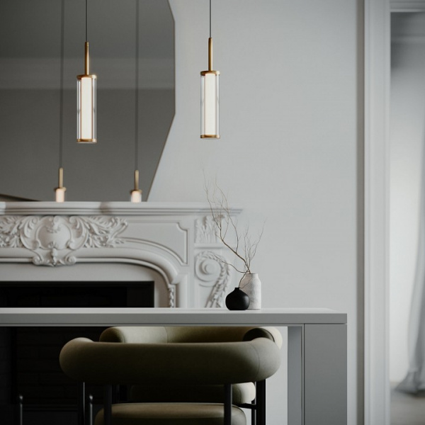 Подвесной светодиодный светильник 50386/1 LED латунь Eurosvet Stark