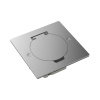 Donel Лючок Surface 2 мод. (1 мод. 45х45 мм.), круглая крышка, полированное серебро, IP44, DFB2MRRMS