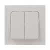 EKF PROxima Стокгольм Белый Выключатель 2-кл, 10А