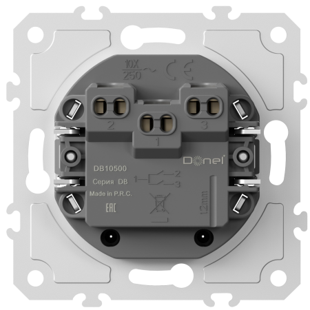 Donel Механизм выключателя В2 (простого), 10A 250В~, серия DB, DB10500