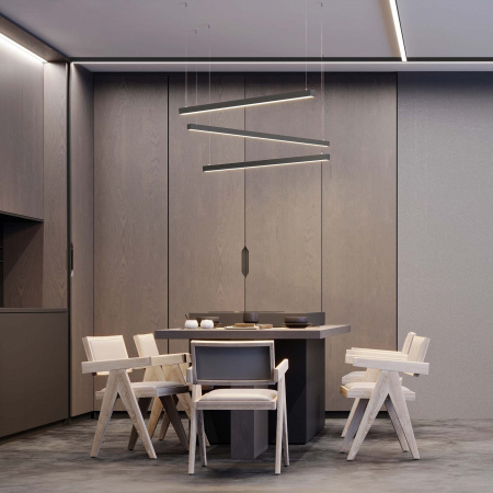 Arlight Профиль SL-LINE-5050-LW-3000 ANOD BLACK (Алюминий)