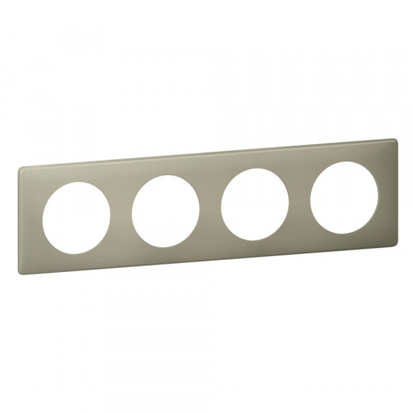 Legrand Celiane2 Перкаль Грин Рамка 4-ая (2+2+2+2 мод)