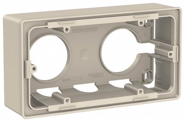 SE Unica New Беж Коробка 2-ая для открытой установки (NU800444)