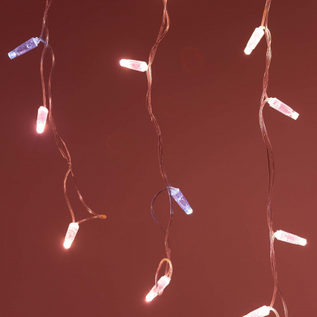 Arlight Светодиодная гирлянда ARD-EDGE-CLASSIC-2400x600-CLEAR-88LED-FLASH Rose Gold (230V, 6W) (Ardecoled, IP65)