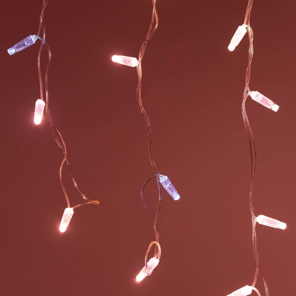 Arlight Светодиодная гирлянда ARD-EDGE-CLASSIC-2400x600-CLEAR-88LED-FLASH Rose Gold (230V, 6W) (Ardecoled, IP65)