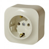 Legrand Quteo Бежевый Розетка с/з с шт