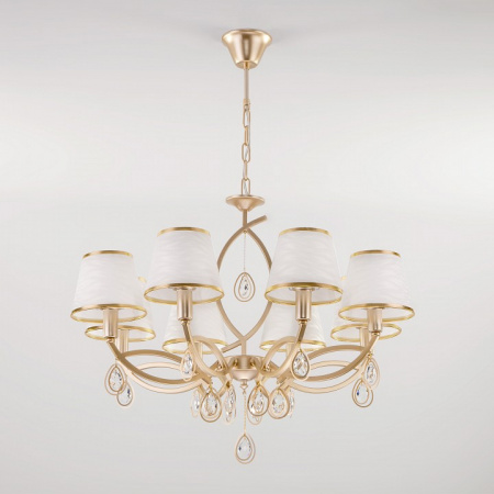 Классическая люстра 60091/8 перламутровое золото Eurosvet Salita