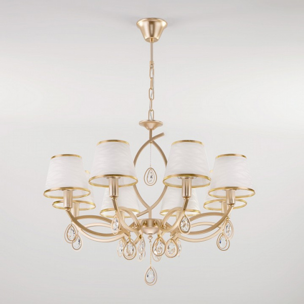 Классическая люстра 60091/8 перламутровое золото Eurosvet Salita Классическая люстра 60091/8 перламутровое золото Eurosvet Salita