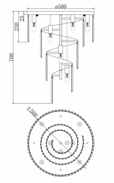 Потолочный светильник Royal Classic RC007CL-08CH Maytoni Louis