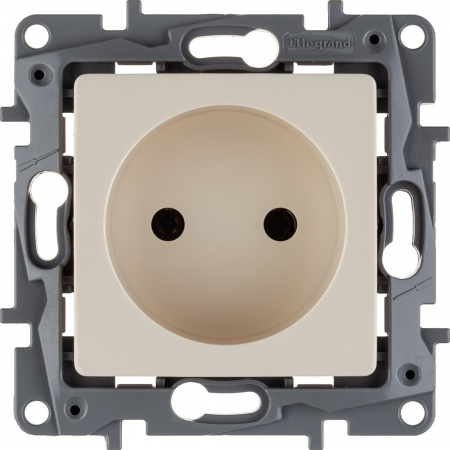 Legrand Etika Слоновая кость Розетка б/з, винтовые клеммы