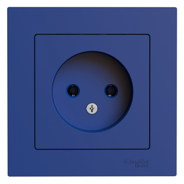 SE AtlasDesign Аквамарин Розетка б/з, 16А, в сборе